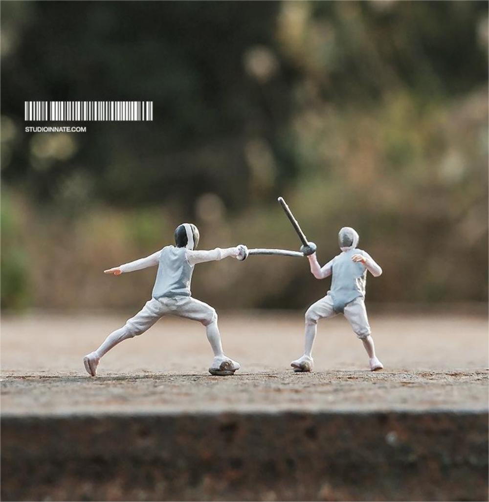 Photography Competition - Harz 3D-Druck Fechten Wettbewerb Modell Diorama