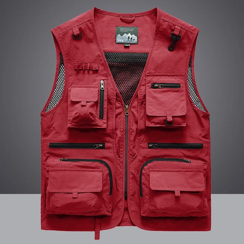 Photography Jacket - Multipocket Quick Dry Mesh Angeln Westen