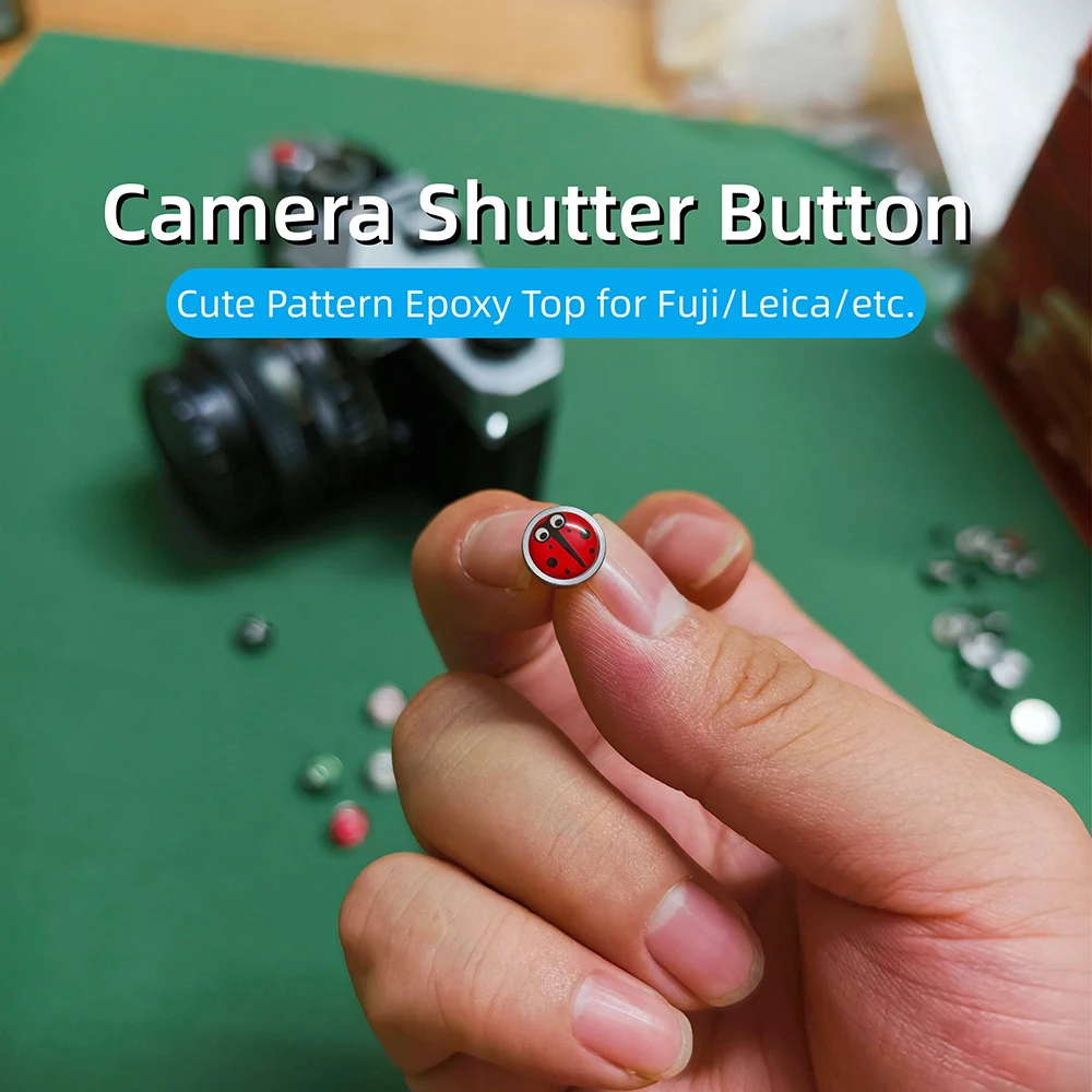 Fujifilm Camera X100Vi - Niedlicher, gemusteter, gerändelter Auslöserknopf mit Schraubverschluss
