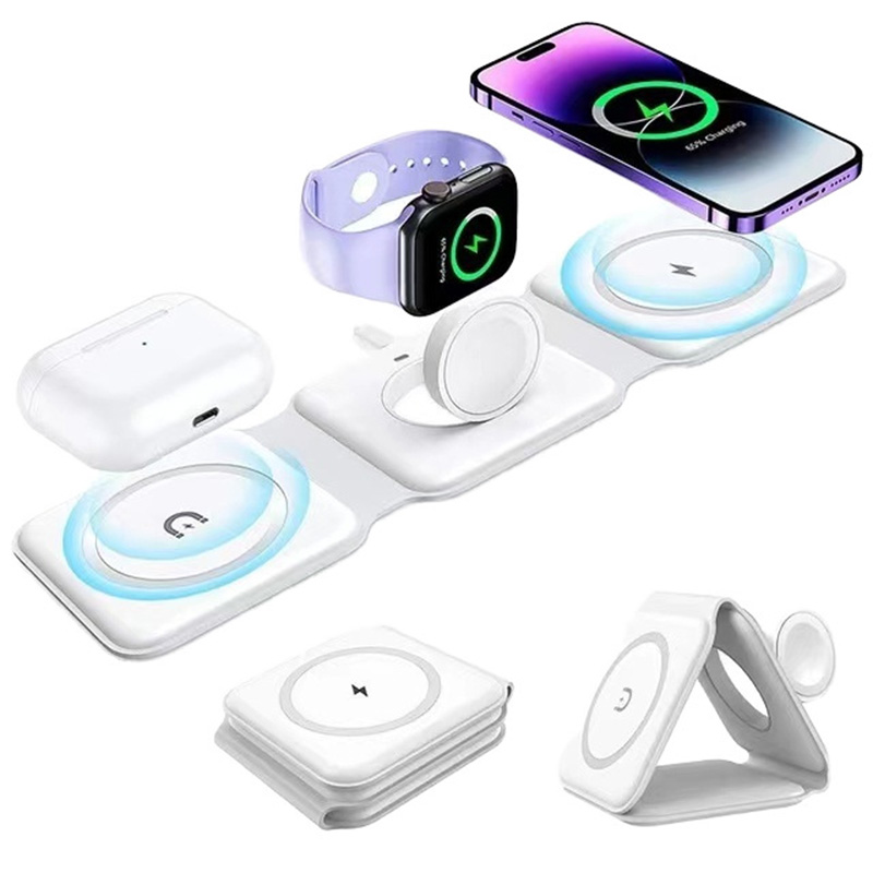 Tethering Cable Usb - 3-in-1 magnetisches faltbares kabelloses Ladegerät, 15