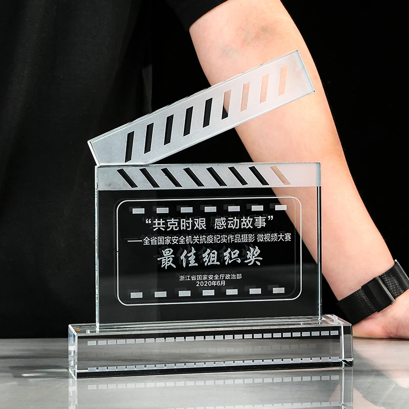 Photography Competition - Maßgeschneiderte Kristalltrophäe für Filmfernsehfotografie, kurze Videowettbewerb,