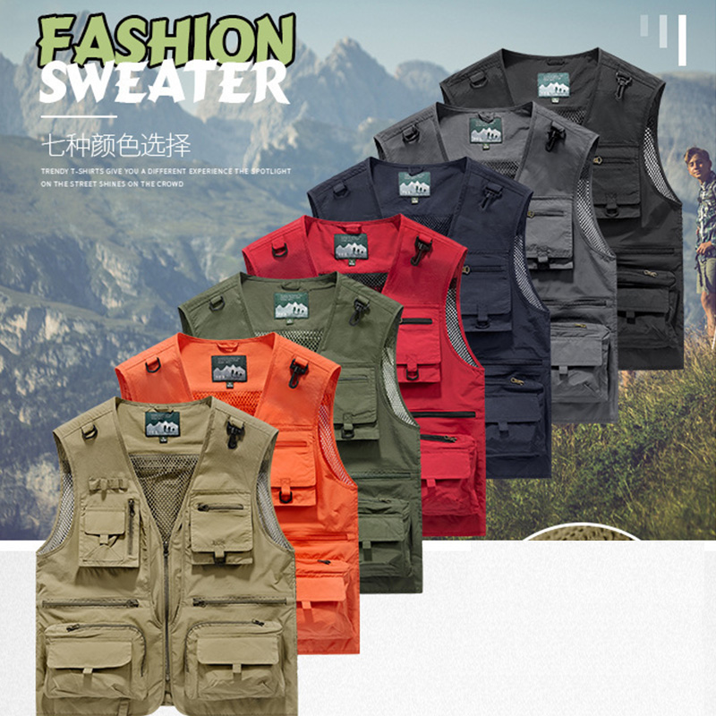 Photography Jacket - Frühling und Herbst Mesh Schnelltrocknende Weste