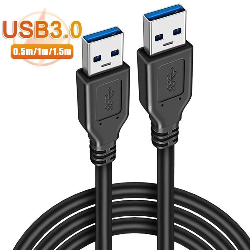 Photography Date - USB-Stecker auf USB-Stecker Dual-USB2.0-Verlängerungskabel für Heizkörper,