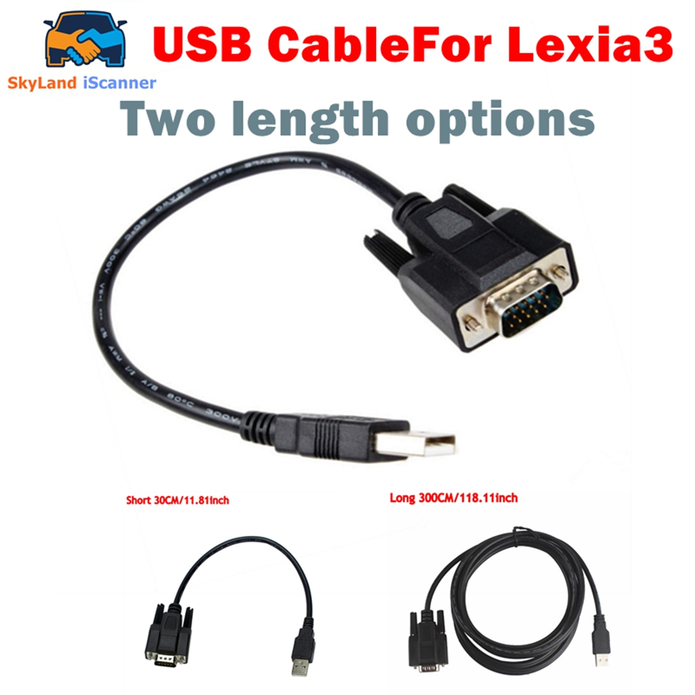 Tethering Cable Usb - USB-Kabel für Lexia-3 PP2000 Diagnosegerät, kurzer