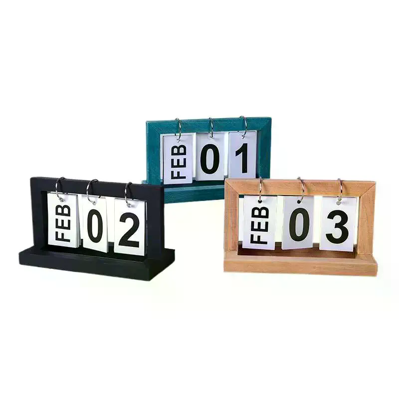 Ewiger Kalender aus Holz mit M – Photography Date Bewertung und Preis