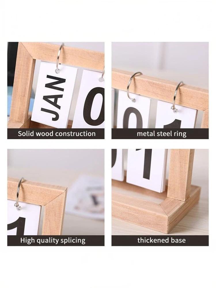 Holz-Ewiger Kalender mit Umblä – Photography Date Bewertung und Preis